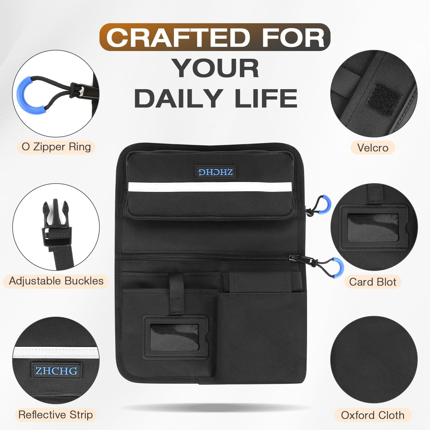 Upgraded Wheelchair Side Bag with Cup Holder, Dual-Side Armrest Pouch