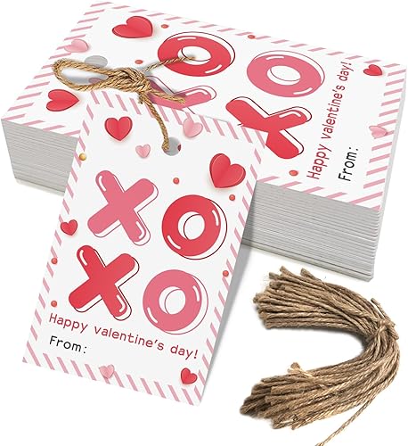 Etiquetas de regalo de feliz dĂa de San ValentĂn, etiquetas de regalo de San ValentĂn con cuerda para fiesta temática dulce o dĂa de San ValentĂn, Etiquetas de regalo de feliz dĂa de San ValentĂn, etiquetas de regalo de San ValentĂn con cuerda para fiesta temática dulce o dĂa de San ValentĂn,