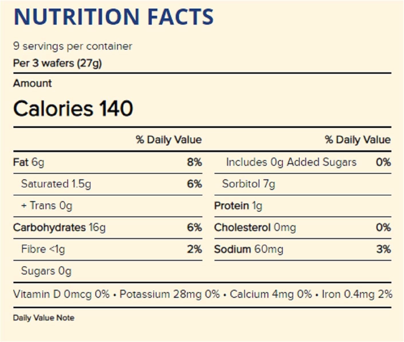 Bakery Sr Wafer Cookies