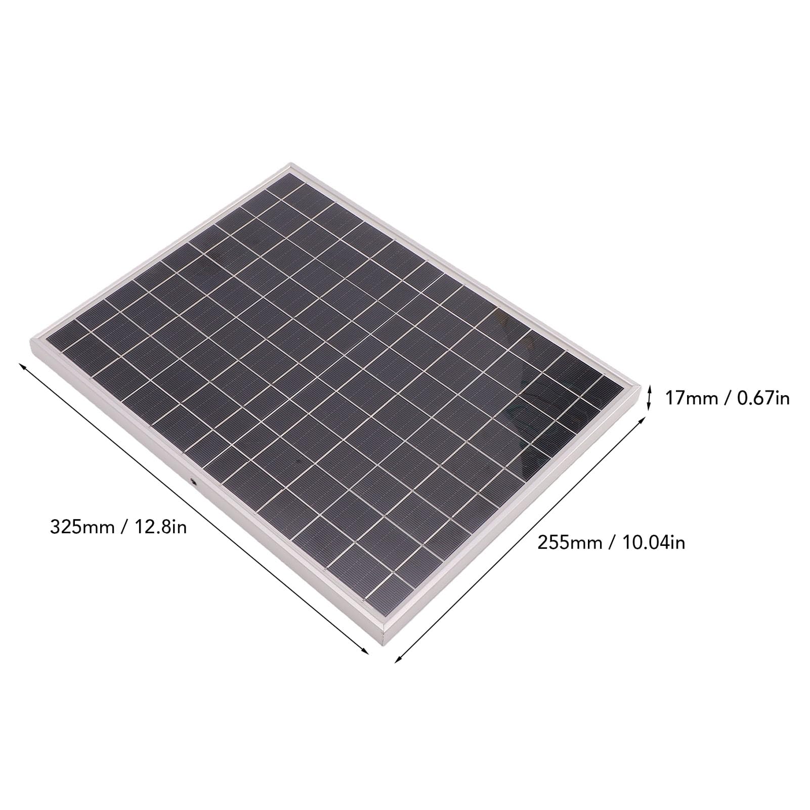Aramox Pannelli Solari con Controller Modulo Fotovoltaico Monocristallino | Telaio in Lega di Alluminio, per Rimorchio Marino per Barche , Off-grid, Controller Intelligente a Doppio Chip, Uscita USB