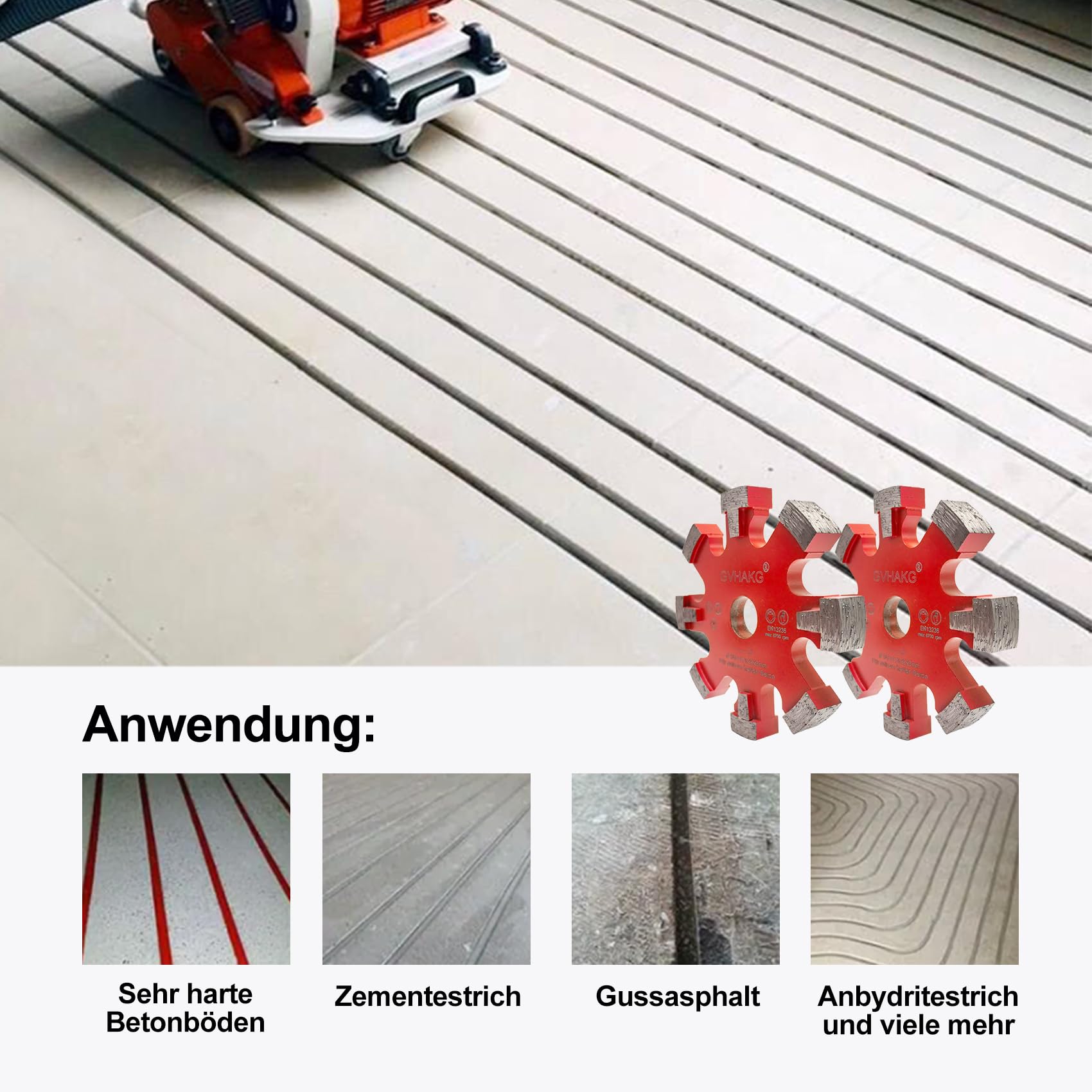 GVHAKG Tuck Point Disque Diamant De 130 Mm Pour Couper Le