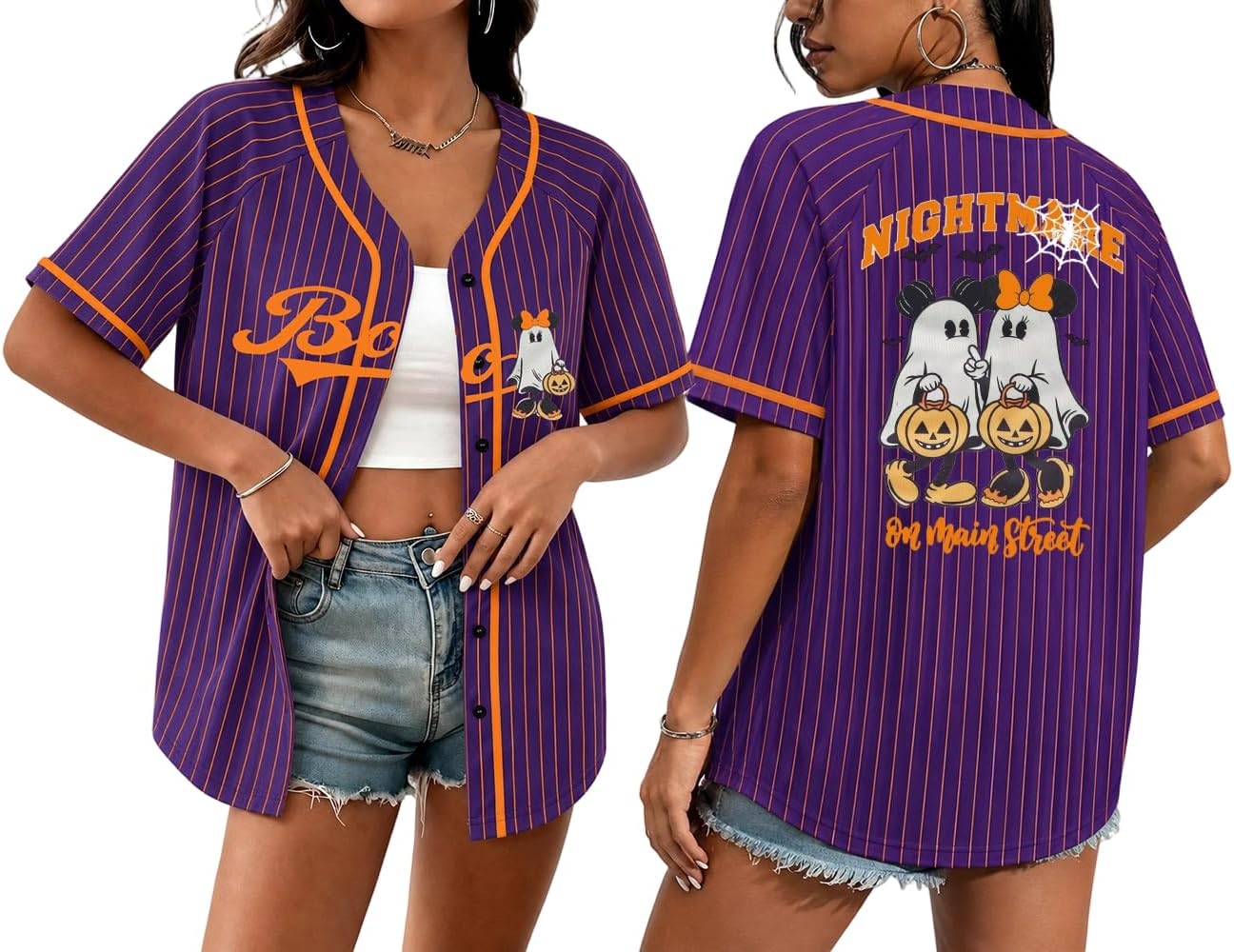 Halloween Shirt for Women Halloween Baseball Jersey