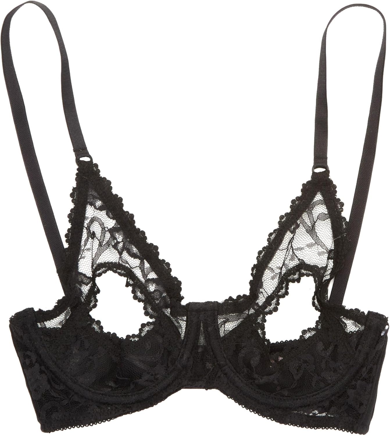 Shirley of Hollywood Women's 369 Lace Underwire Open Tip Bra