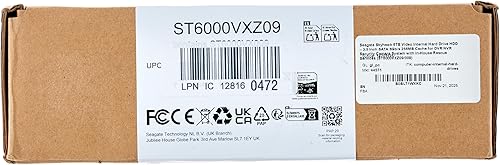 Miniatura 13 de Seagate Skyhawk - Disco duro interno de video de 6 TB  3.5 pulgadas SATA 6Gbs 256MB caché para sistema de cámara de seguridad DVR NVR con servicios