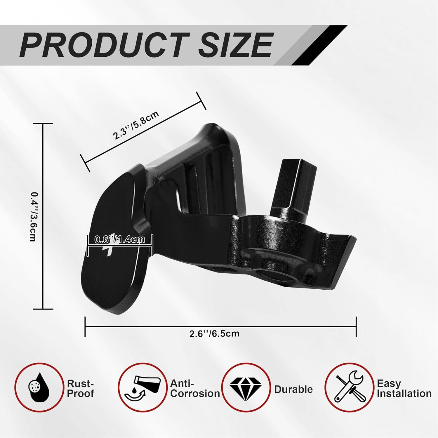 Forward/Reverse Shift Paddles Fit for Can Am Spyder F3/F3S/F3T/F3L (2015-2023), RT/RTL (2011-2023), ST/STL/STS (2013-2015) | Aluminum Thumb Throttle Lever (Black)