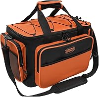 MYDAYSOUTDOOR Fishing Tackle Bag for 4x 3600 Boxes - Padded Detachable Straps, Mesh Pockets for Saltwater Freshwater Fishing