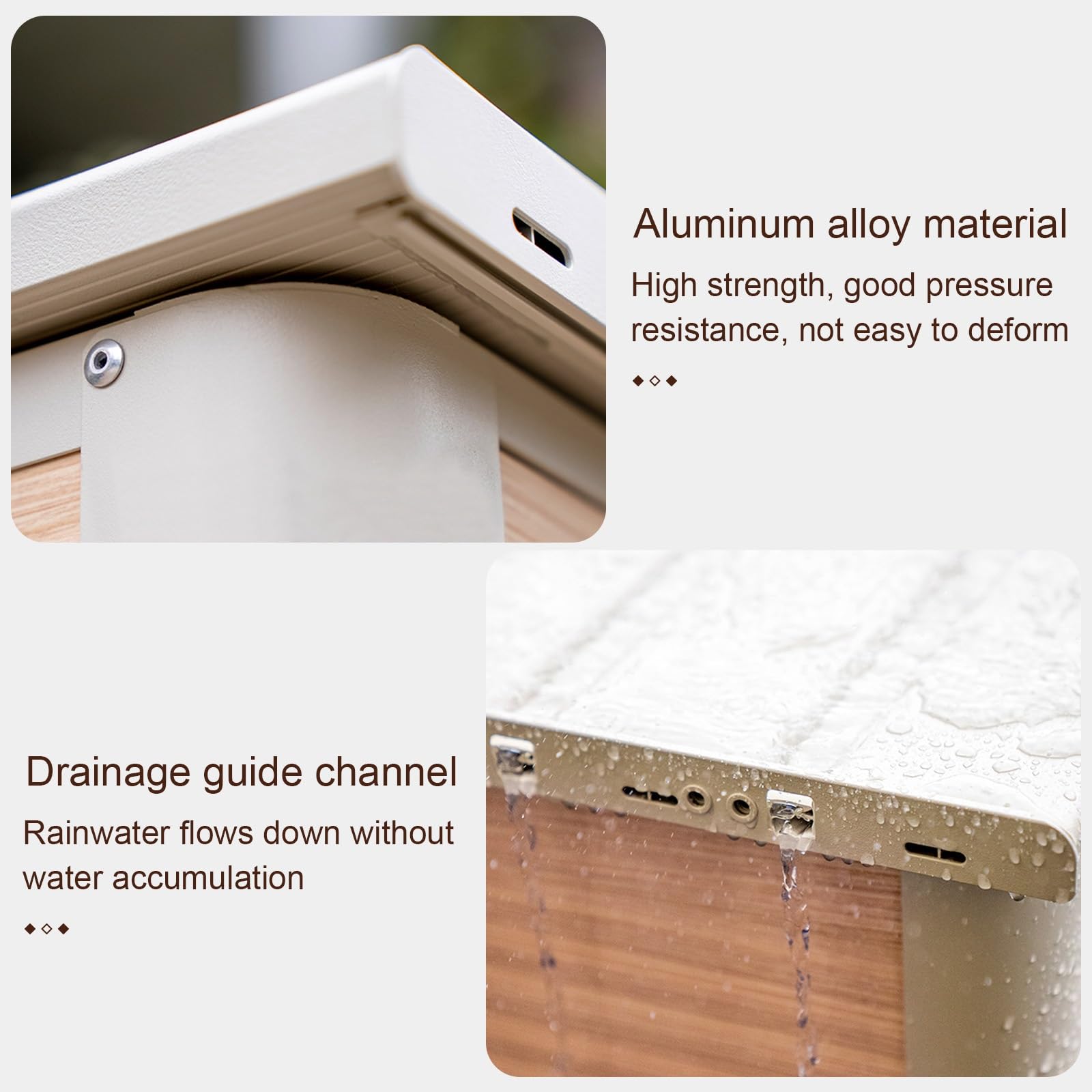 Gartenbox Metall, Abschließbare Aufbewahrungsbox mit Deckel, Balkon Box mit Verstellbaren Füßen for Pool, Tragkraft 100kg