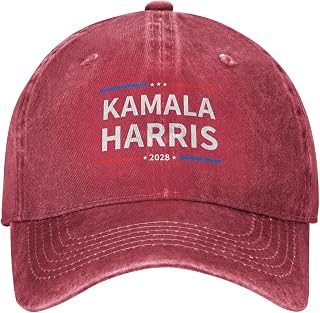 Kamala Harris 2028 Golf Hats Kamala Harris for President Retro Dad Caps Fitted Denim Running Baseball Cap
