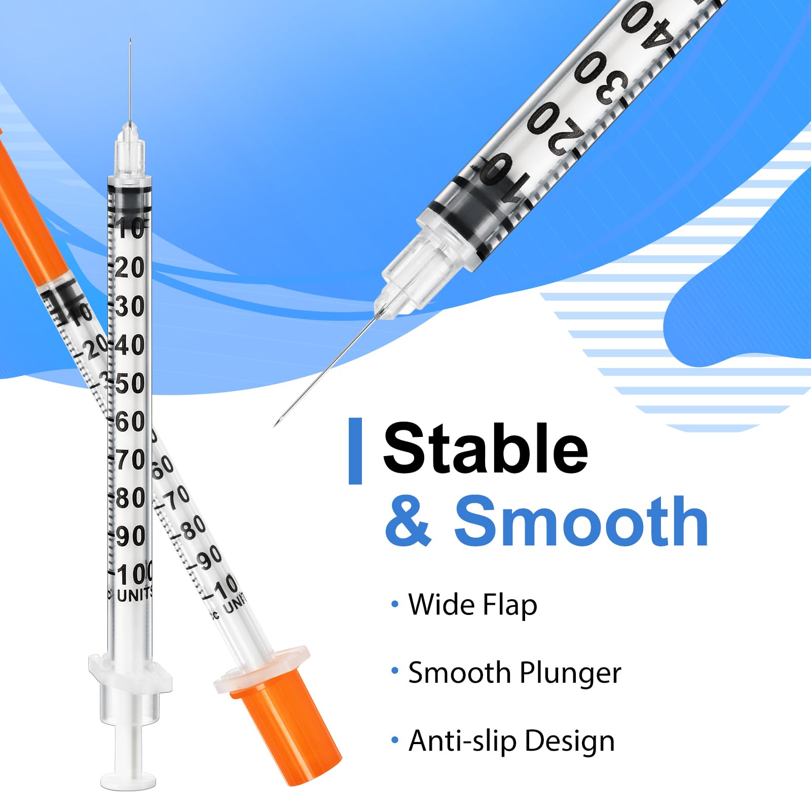 1ML Disposable Syringes 30G 5/16" (8mm) Individually Wrapped 100 Pack Lab Supplies Dispensing Scientific Supplies(100PACK 1CC 30G 5/16") — Amazon image 3