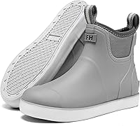 CKWLXQY Women's Waterproof Deck Boots: Anti-Slip Ankle Rain Boots for Fishing, Boating, Gardening & Farm Work