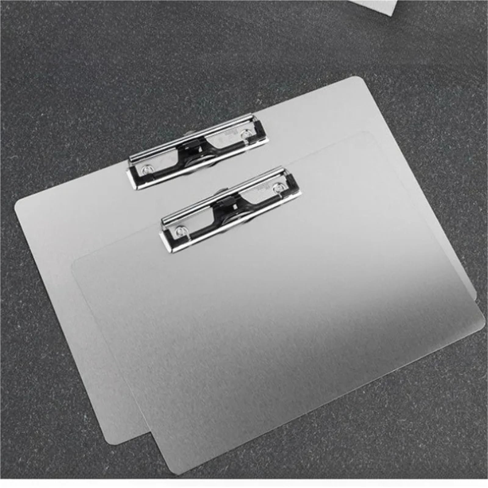 Hartplatten Klemmbrett Zwischenablage, Edelstahl, Schreibblock, Ordner, Papier, Bürobedarf, Organizer, Dokumentenblock, Papierhalter, Menü-Clip für loses Papier und Bürobedarf(Type 1-44x32cm)