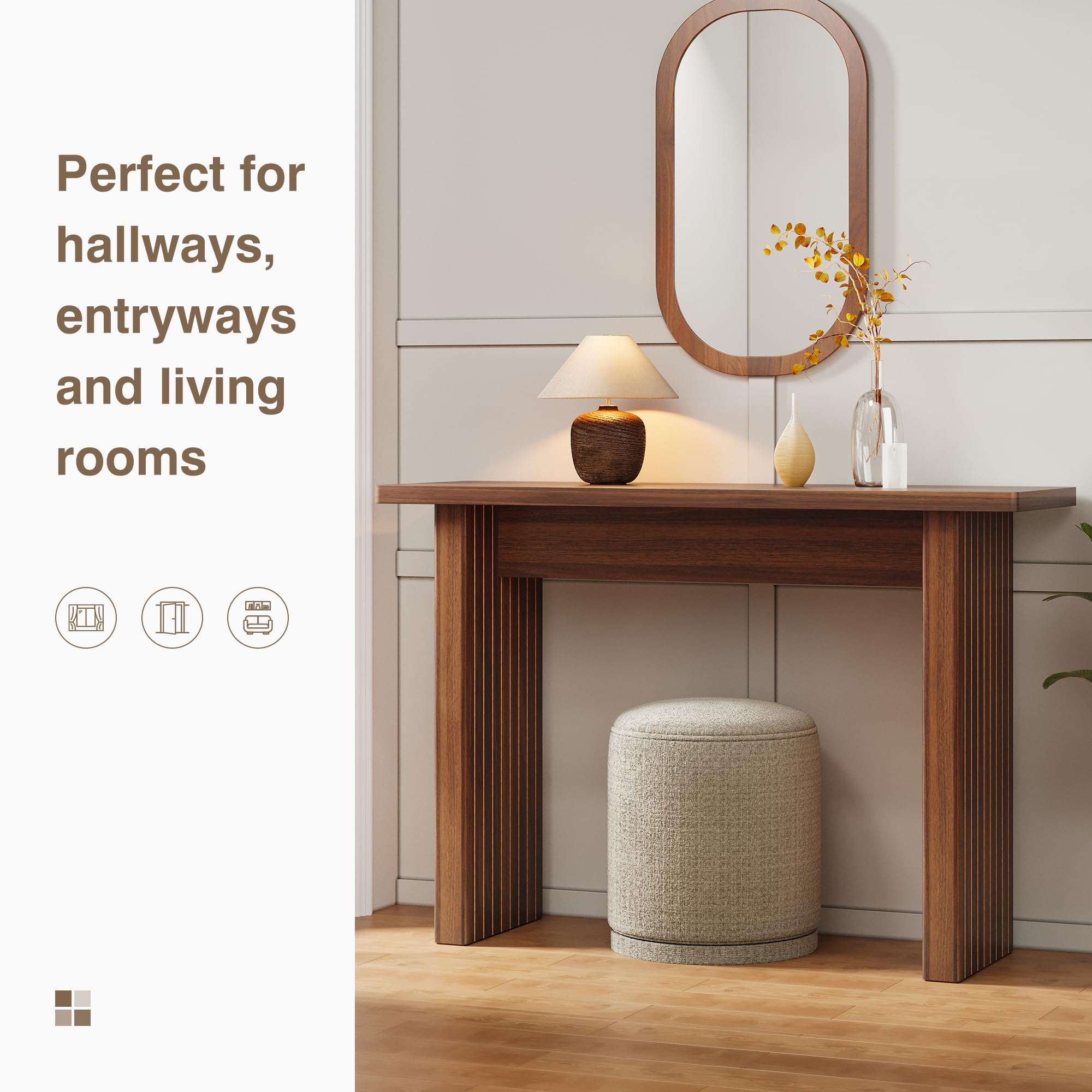 Console d'entrée en Bois aux Pieds sculptés – Un Meuble de décoration Traditionnel pour embellir Votre entrée