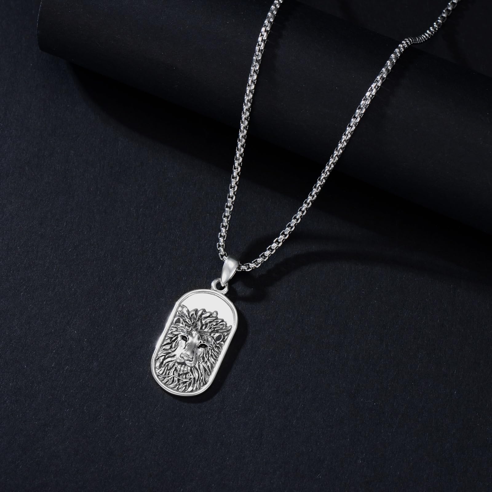 Sternzeichen Löwe Halskette für Herren Damen 925 Sterling Silber Leo Sternbilder Horoskop Anhänger Kette Schmuck Geschenke für Männer Frauen
