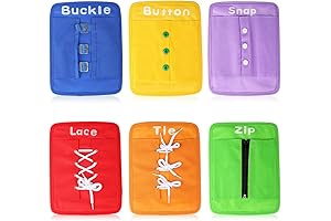 Montessori Sensory Toys Early Learning Basic Life Skills Busy Board - Learn...