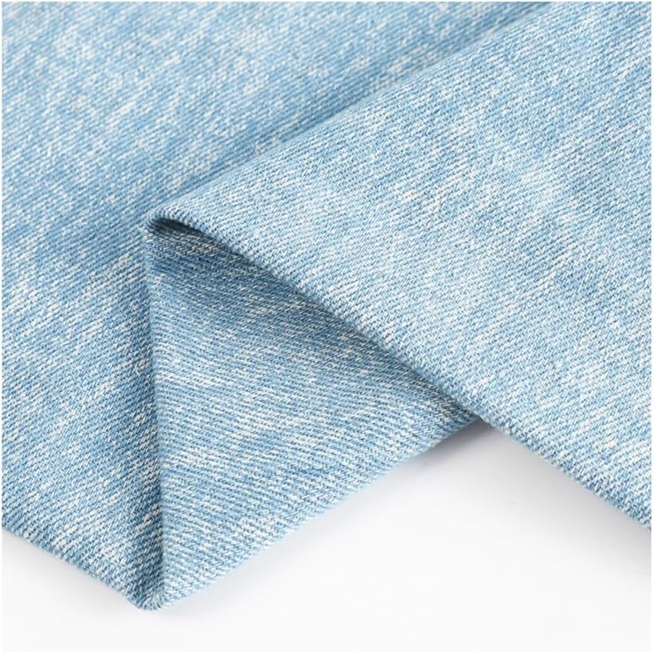 Cotton Washed Denim Fabric by The Yard 160cm×100cm Printed Floral for DIY Crafts Jeans Dress T-Shirt Shirting Material Sewing Costume Sewing Quilting Decoration(Color: BlueA)(BlueA,5x1.6M)