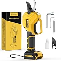 Tesoura de Poda Elétrica para Bateria Dewalt 20V Max, Cortador de Galhos Sem Fio E Sem Escova com Capacidade de Corte de 3,5 Cm (1,4") para Poda de Árvores, Arbustos E Jardinagem - 1 Ano