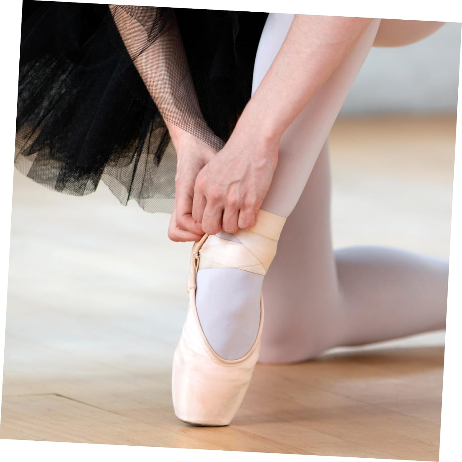 2pcs Satin Ribbon for Women's Ballet Shoes Soft Ballet Pointe Shoe Laces Bow Decor Comfortable Elegant Match Styles