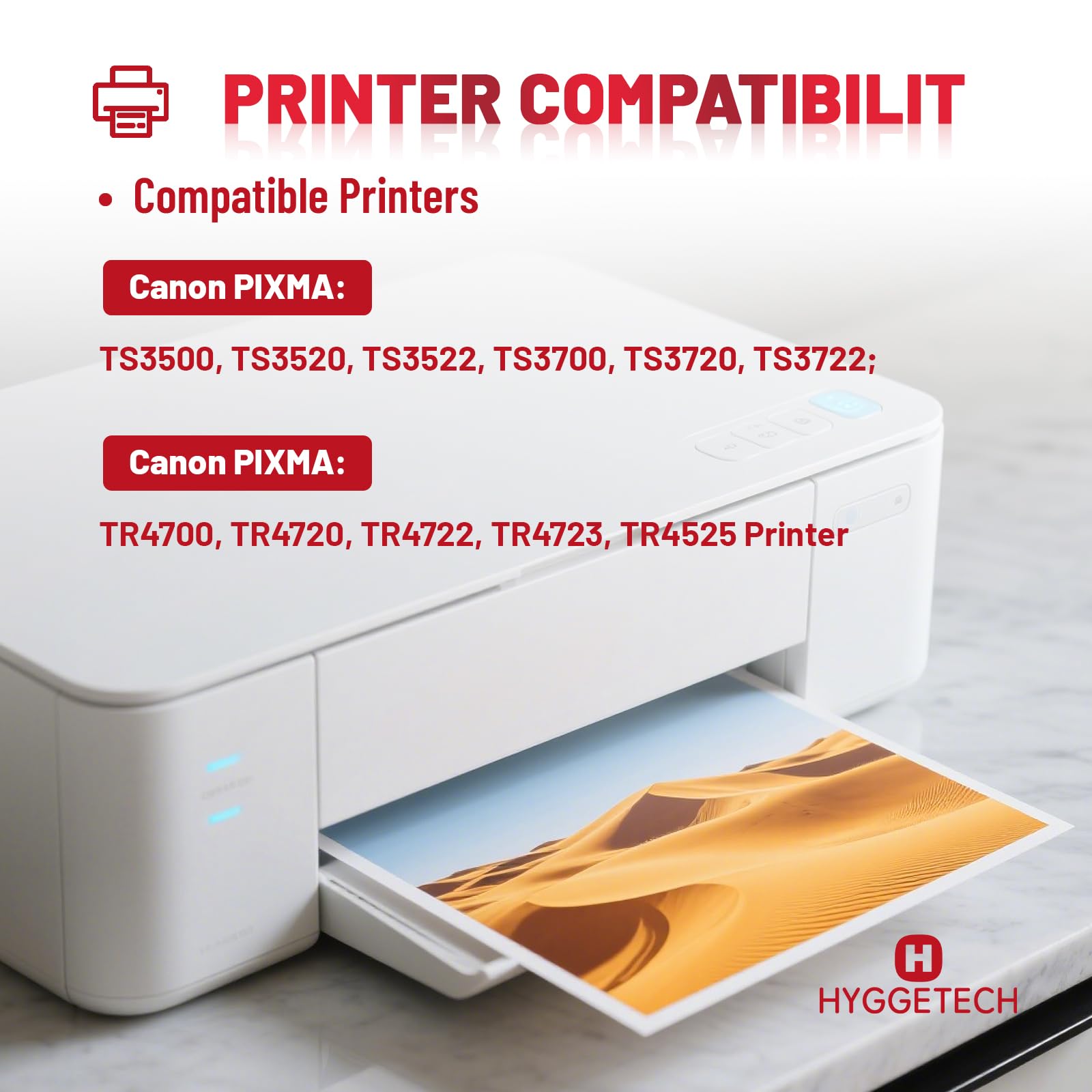 275XL 276XL Ink Cartridges Compatible for Canon 275 276 XL Ink Cartridges Use with Canon PIXMA TS3720 TS3522 TS3520 TS3500 PIXMA TR4720 TR4722 TR4700 (Black, Tricolor) — view 2