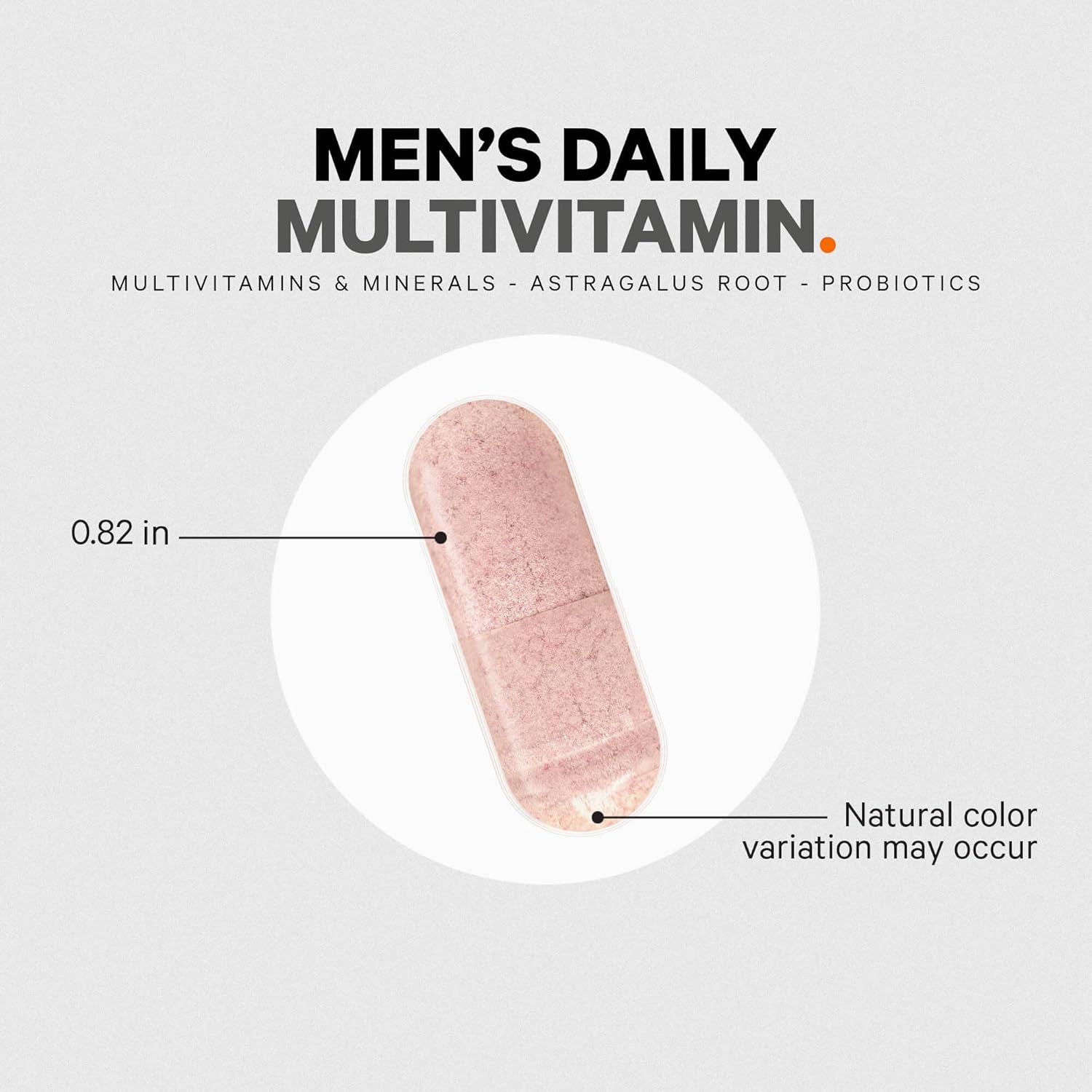 Codeage Men's Multivitamin - Daily Vitamins for Men with Vitamin A, C, D3, E, B12, Magnesium, Zinc, Iron, Chromium, Probiotics, Astragalus & More - 1 Capsule Per Serving - 30 Capsules - Image 8