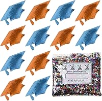 Vista 106 de Confeti Grad Cap Negro, Púrpura Combo - 2 bolsas de media onza (1 oz) (8400/8412)