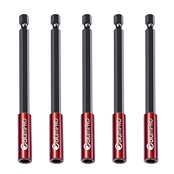 ColumPRO 5PCS 6inch Strong Magnetic Drill Bit Extension Holder for Impact Driver,1/4