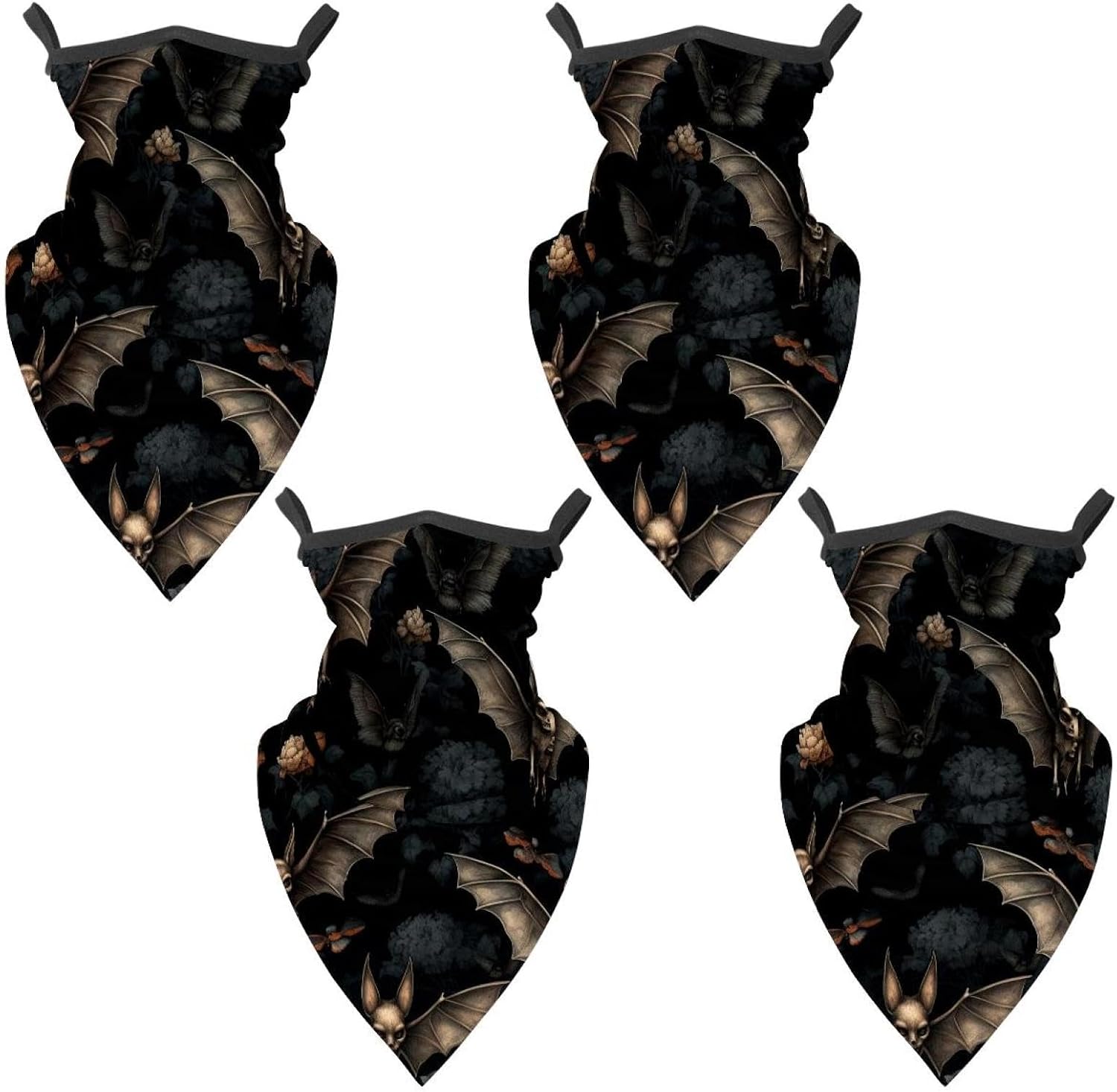 4 Pieces Bat UV Protector Scarf, Summer Cooling Neck Gaiter for Men/Women
