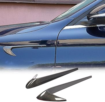 Carbon Fiber Side Fender Vent Fits forMercedes Benz E Class C238/A238 E200 E250 E300 E400 E450 E500 E550 Sport Coupe Convertible 2-Door 2016-2019 Front Air Intake Scoop Cover Trim