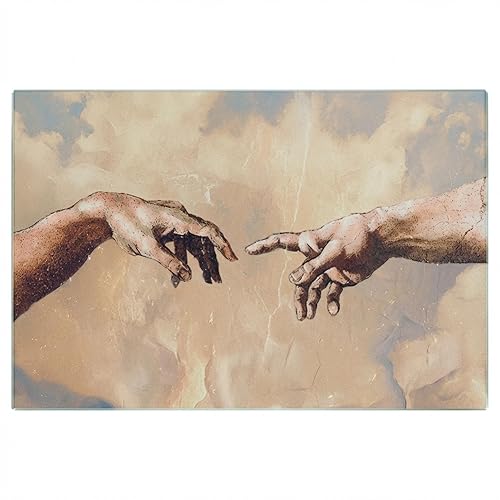 XIART Tempered Glass Wall Art,23.6" x 15.7", The Creation of