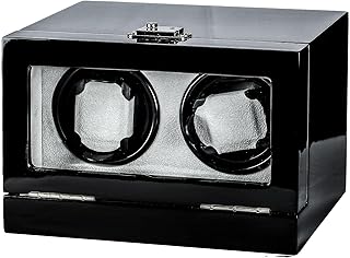 علب لفاف ساعات-خشب-ااسود-2 ساعة، للجنسين، متعدد الألوان