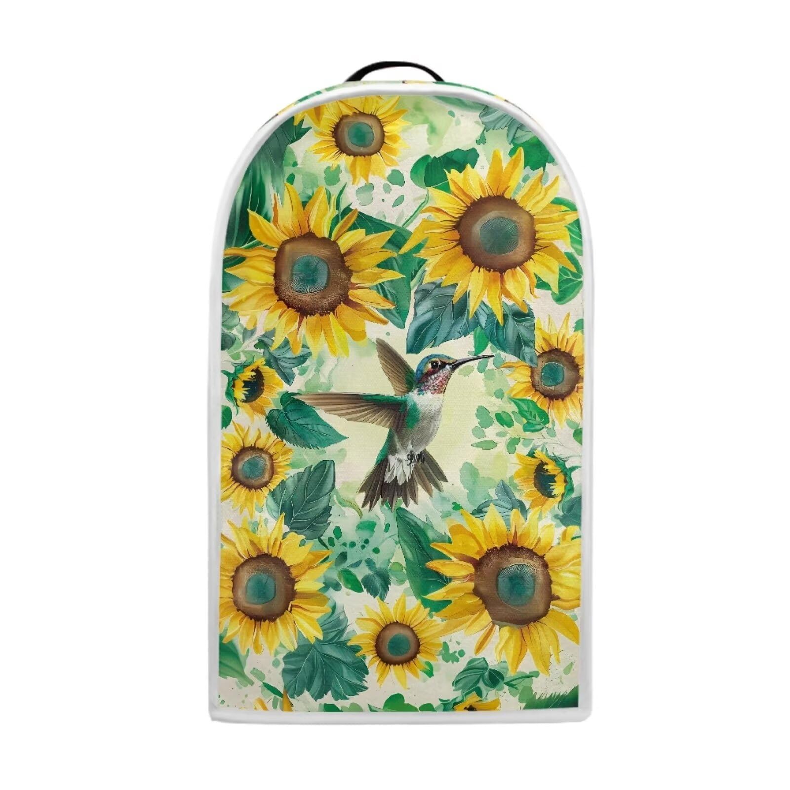 Biyejit Sunflower Birds Blender Dust Cover, Fingerprint Protection Cover for Stand Mixer or Coffee Machine, Home Kitchen Appliance Cover for Stain Dust Resistant Supplies