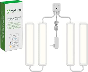 Smart Panel Lights, Under Cabinet Lighting, 4-Pack