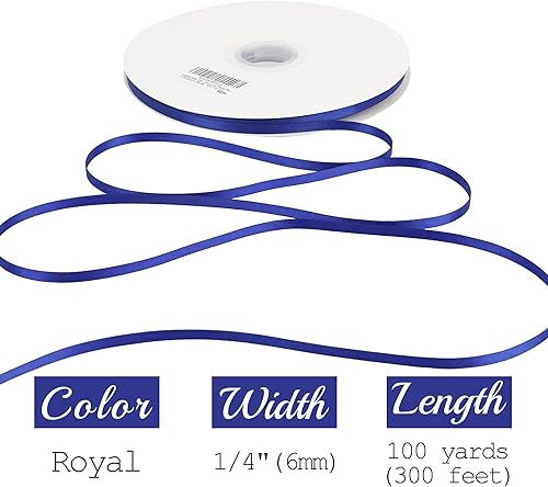 Vista 966 de MEEDEE Orange Satin Ribbon - 1.5 inch Double Faced Satin Ribbon, 50 Yards - Neon Tangerine - For Christmas, Thanksgiving, Halloween, Weddings