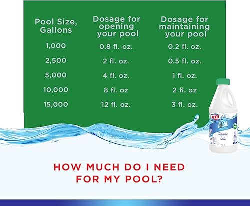 Miniatura 5 de HTH 67037 Algae Guard Limpiador de algicidas para piscina, 38 onzas líquidas