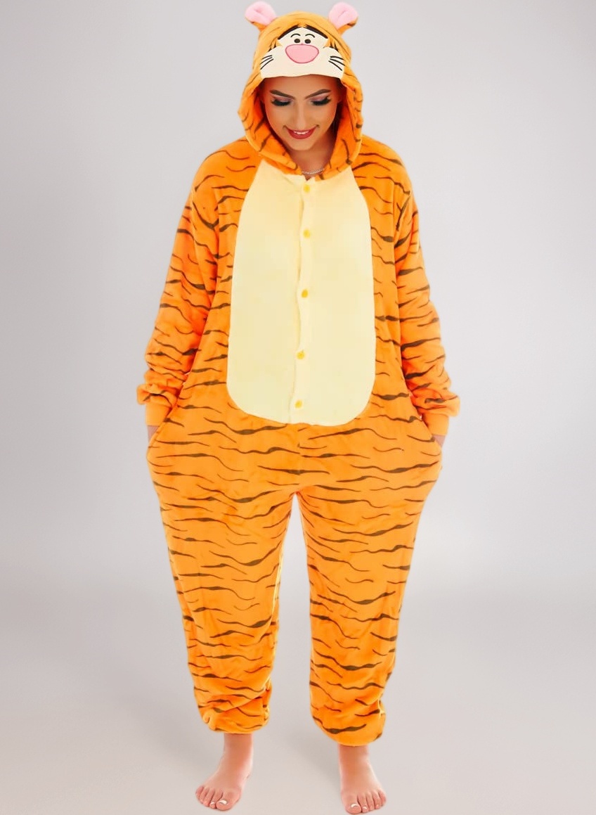 Onesie/Body Suit Jumping Tiger