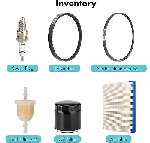 Miniatura 5 de 10L0L Kit de afinación DS para carrito de golf, con correa de transmisión de embrague y correa de generador para modelos de gas 1992-2004 Club Car