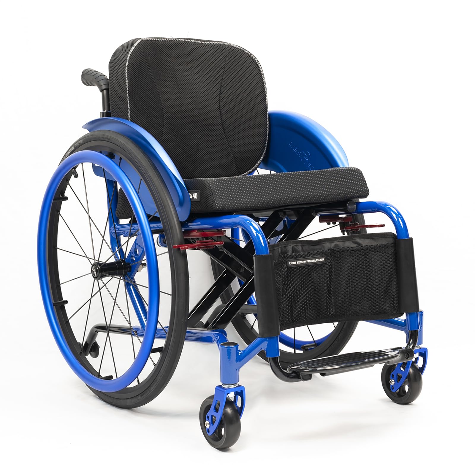 Sillas De Ruedas Deportivas Y De Ocio Para Adultos,silla De Ruedas De Transporte,silla De Ruedas Deportiva Ultraligera Plegable Todo Terreno,silla De Ruedas Manual Portátil De Aleación De Aluminio(Sea
