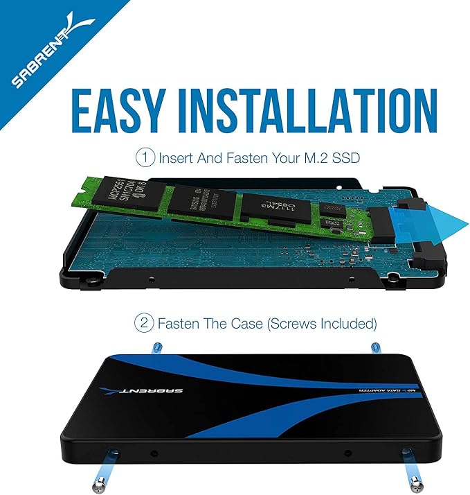 Enclosure SSD SATA M.2 a 2.5 pulgada SATA III aluminio SABRENT EC-M2SA miniatura 5