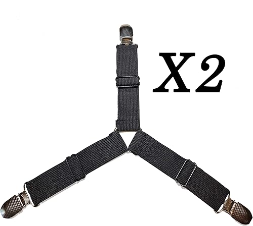 Miniatura 6 de [Banderas de capucha] Juego de 2 cierres elásticos triangulares resistentes para capó – Clips de metal con cuerda elástica para capó de coche