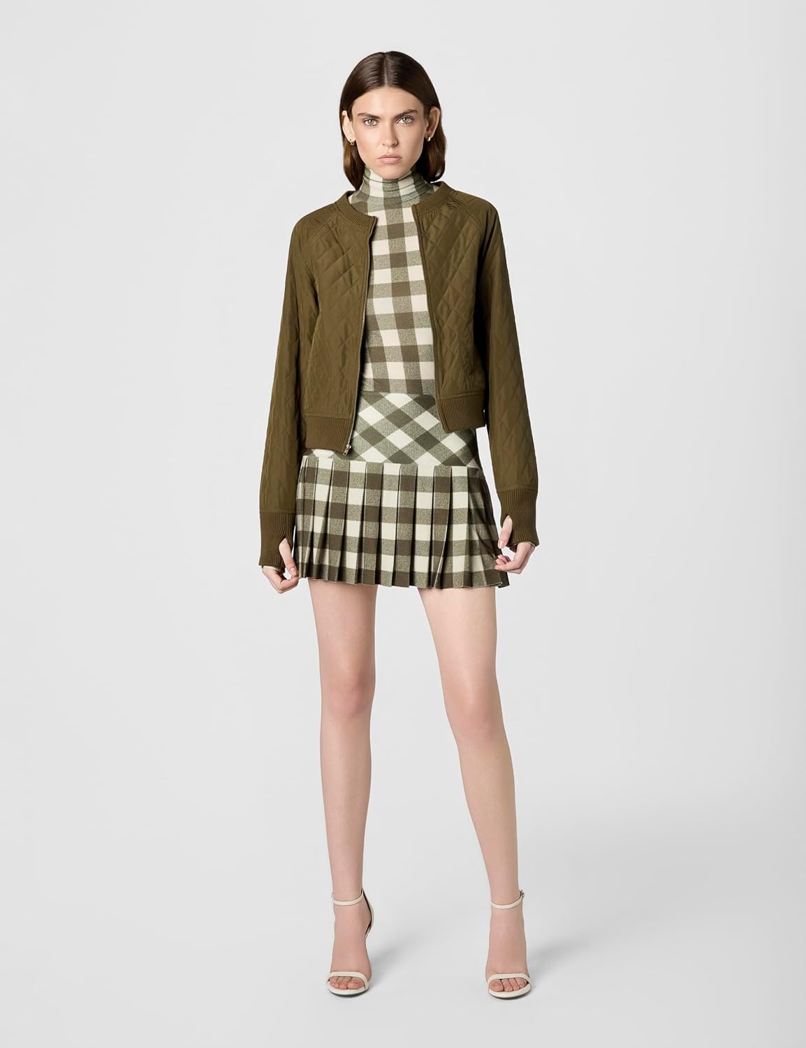 Norma Kamali Women's Pleated Mini Skirt (25)