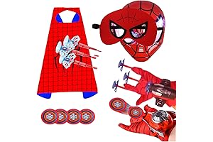 Kids Superhero Web Shooter with Capes and Masks for an Unforgettable Superhero Experience