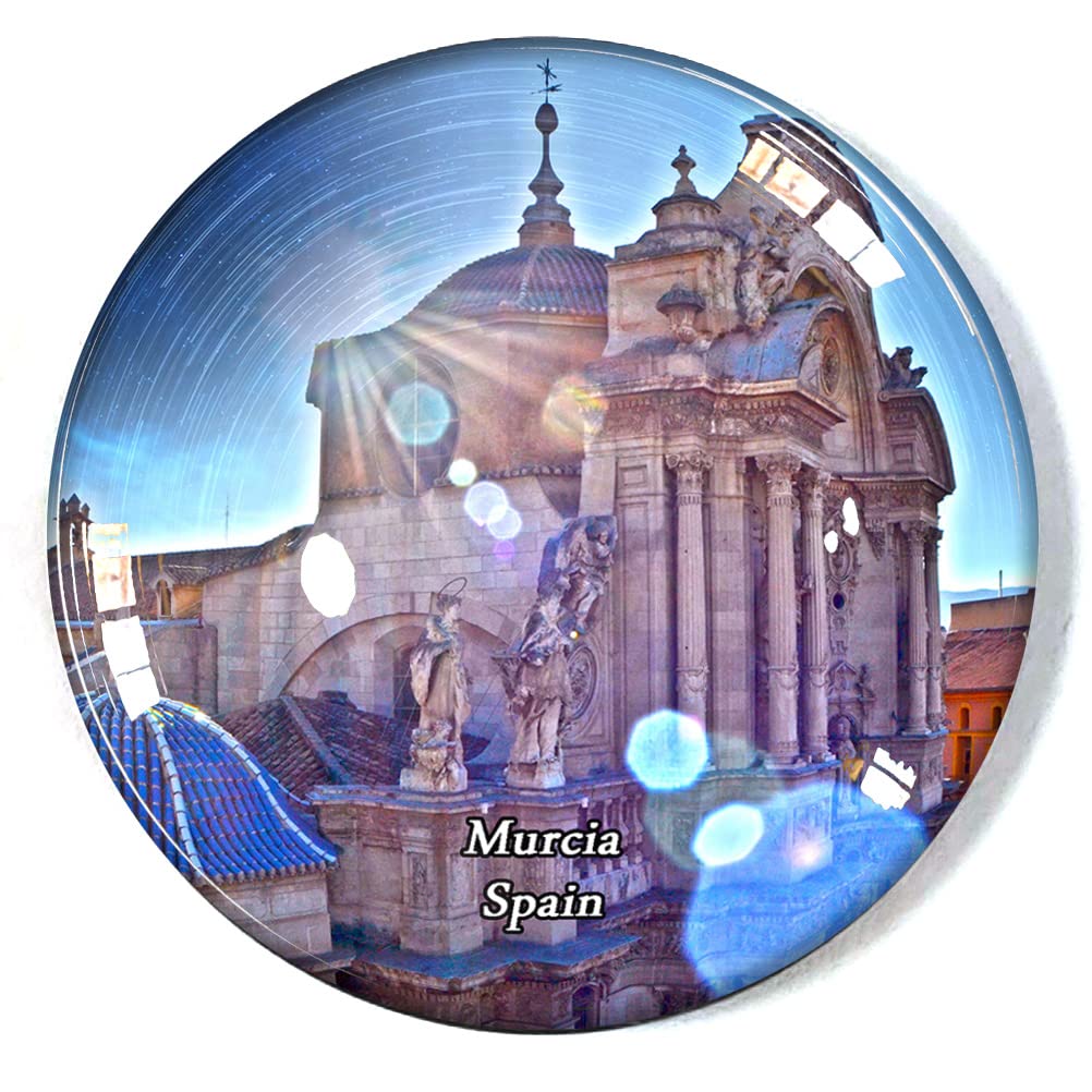 Murcia Spain Fridge Magnet Refrigerator Freezer Magnet Souvenir Decoration Magnet Sticker Glass Crafts