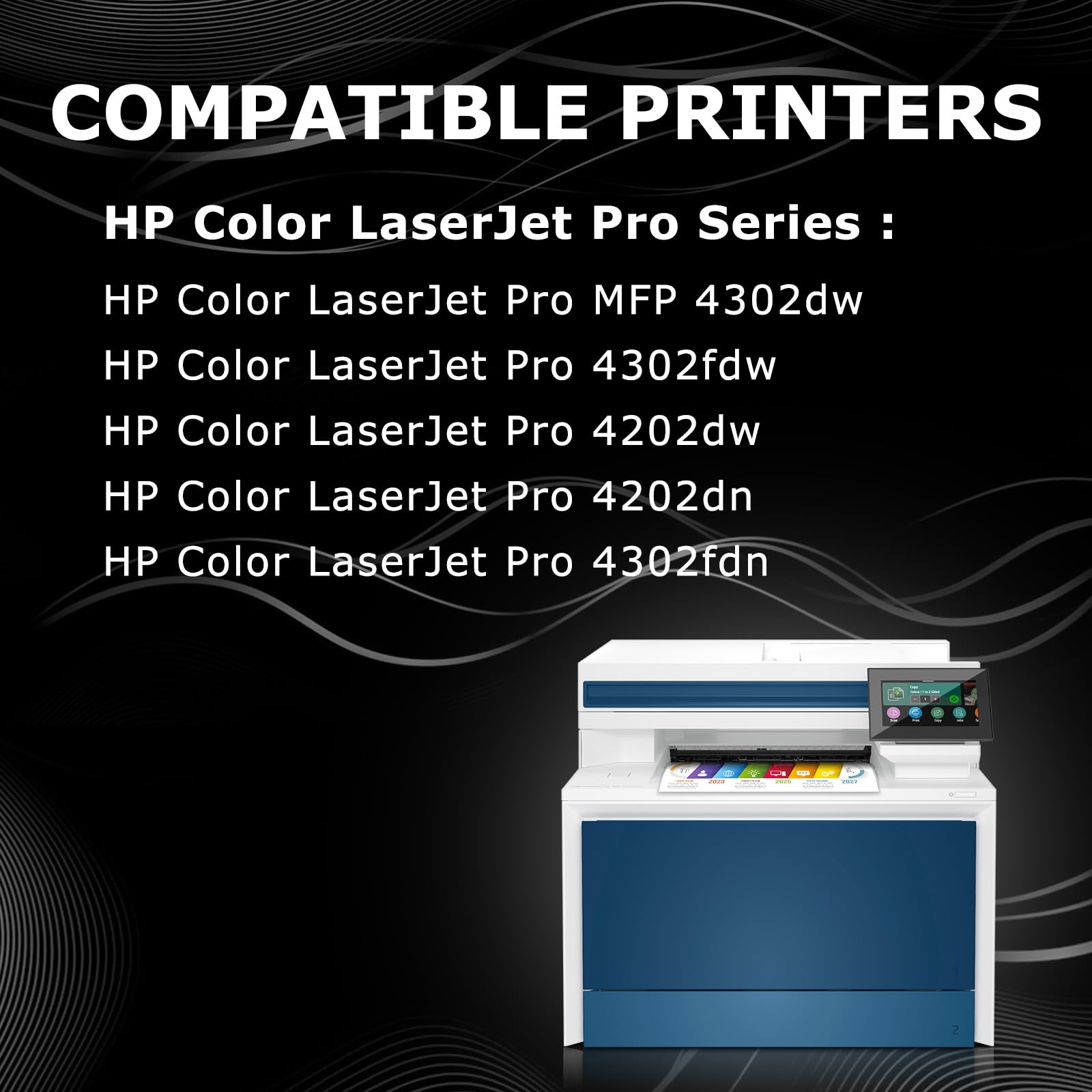DOUBLE D 220A Toner per HP 220A 220X per HP Color LaserJet Pro MFP 4302dw