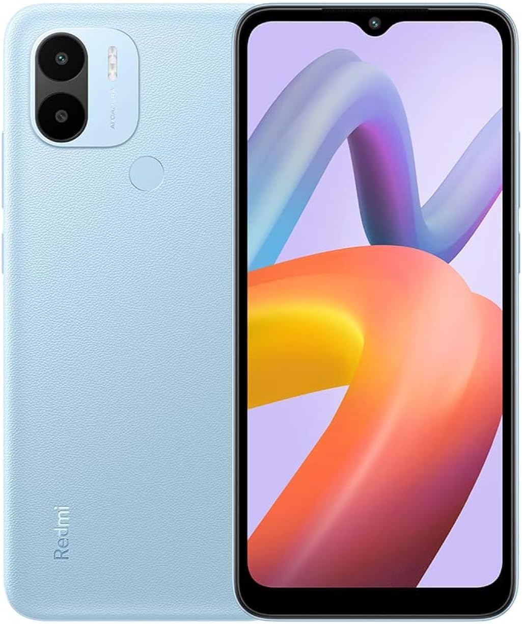 Xiaomi Redmi A2+ (Light Blue 2GB RAM, 32 Storage) - 8MP AI dual camera | Rear fingerprint sensor | High 5000mAh (typ) battery | Octa Core processor