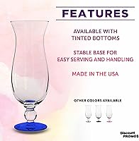 Vista 2 de DISCOUNT PROMOS Libbey - Vasos de huracán de 16 onzas, juego de 12, paquete a granel, vasos de marca para cóctel, piña colada o deslizamiento