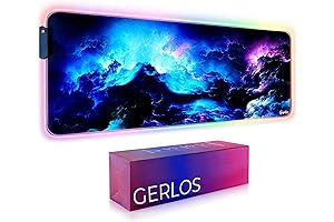 Gerlos RGB Gaming Mouse Pad: Illuminate Your Gaming
