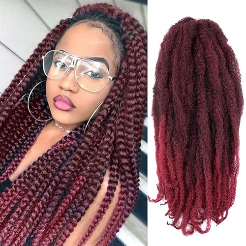 Ayana - Cabello Marley para torsiones (paquete de 6) de 18 pulgadas de largo, extensiones de pelo para trenzar Afro, rizado, Marley, trenzado, pelo