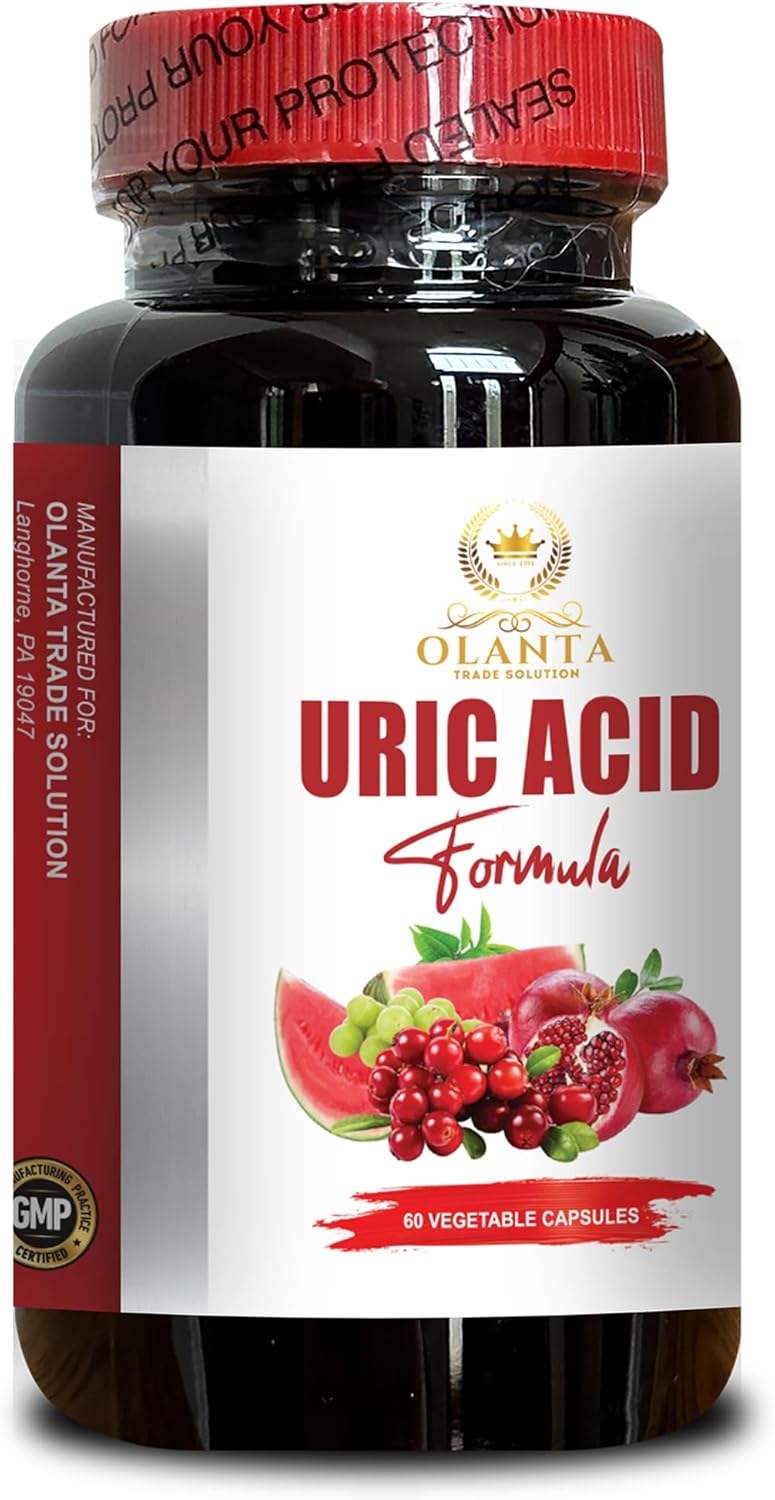 URIC Acid Cleanse Formula - Water Retention Relief, Water Away Capsules, Diuretic Pills for Water Retention, Celery Seed Extract, uric Acid Solution, Milk Thistle, Turmeric - 1 Bottle 60 Capsules