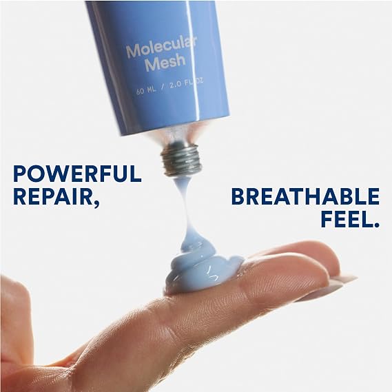 Experiment Molecular Mesh Barrier Repair Face Moisturizer - Soothing Lightweight Face Cream for Strength, Redness, Irritation - Ectoin, Phytosphingosine, Centella 2 FL OZ - Vegan for Sensitive Skin