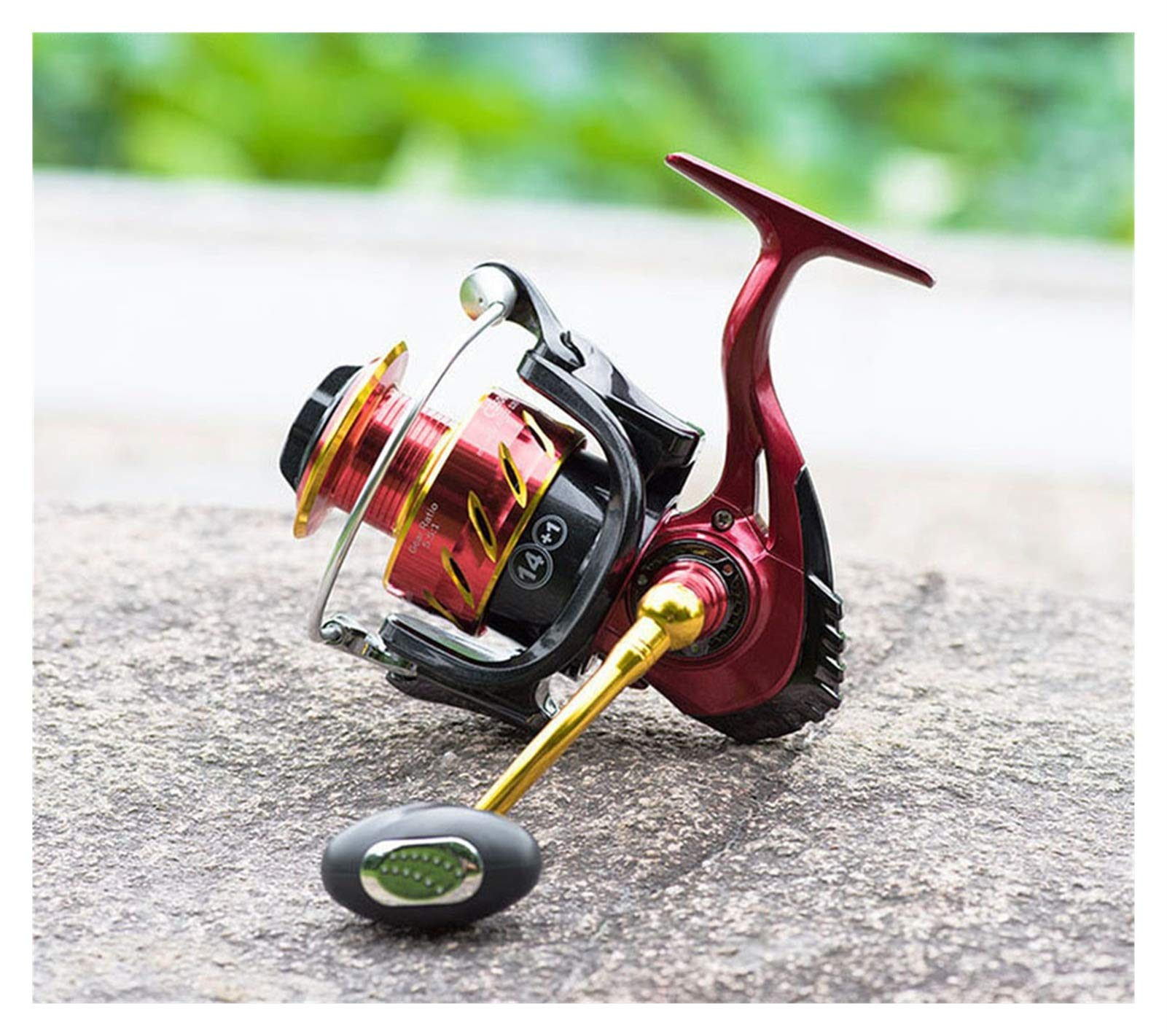 Amazon.co.jp: 回転釣りリール - 釣りリールメタルコイル14ボール