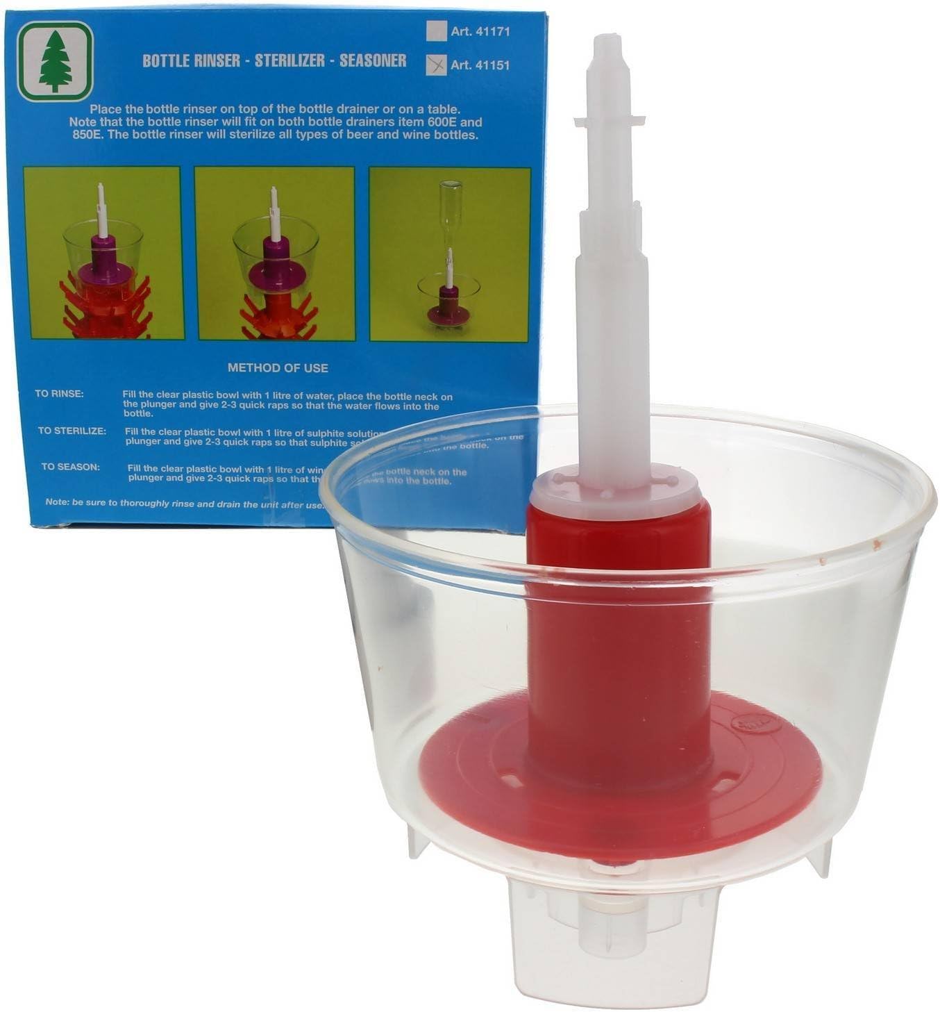 Bottle Rinser Winequip Easy Cleaning Device Home Brew Brewing Clean ...